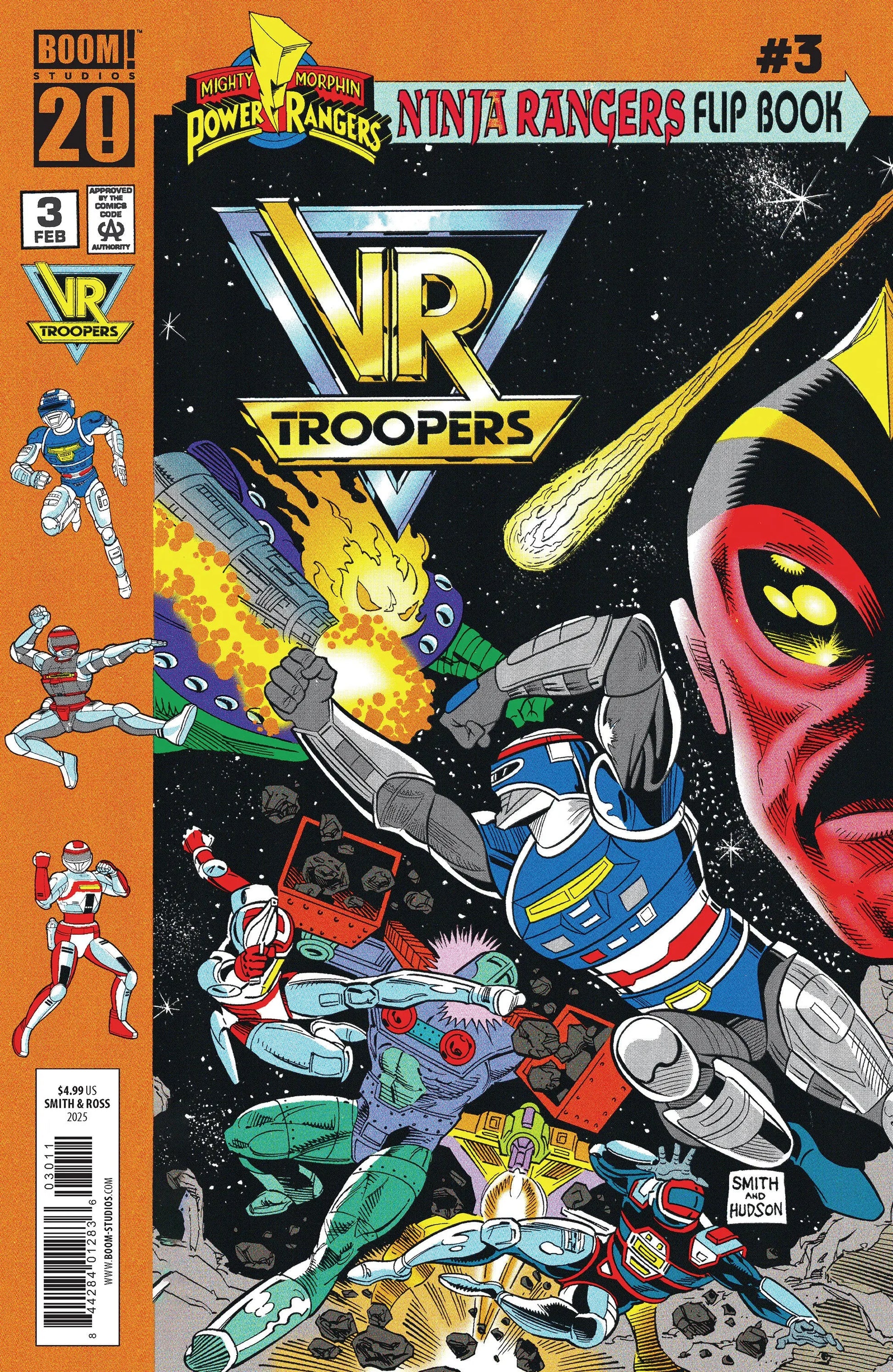 VR Troopers/Power Rangers Flipbook Facsimile Edition #3 A Main (Dressed, TBD) Boom Entertainment