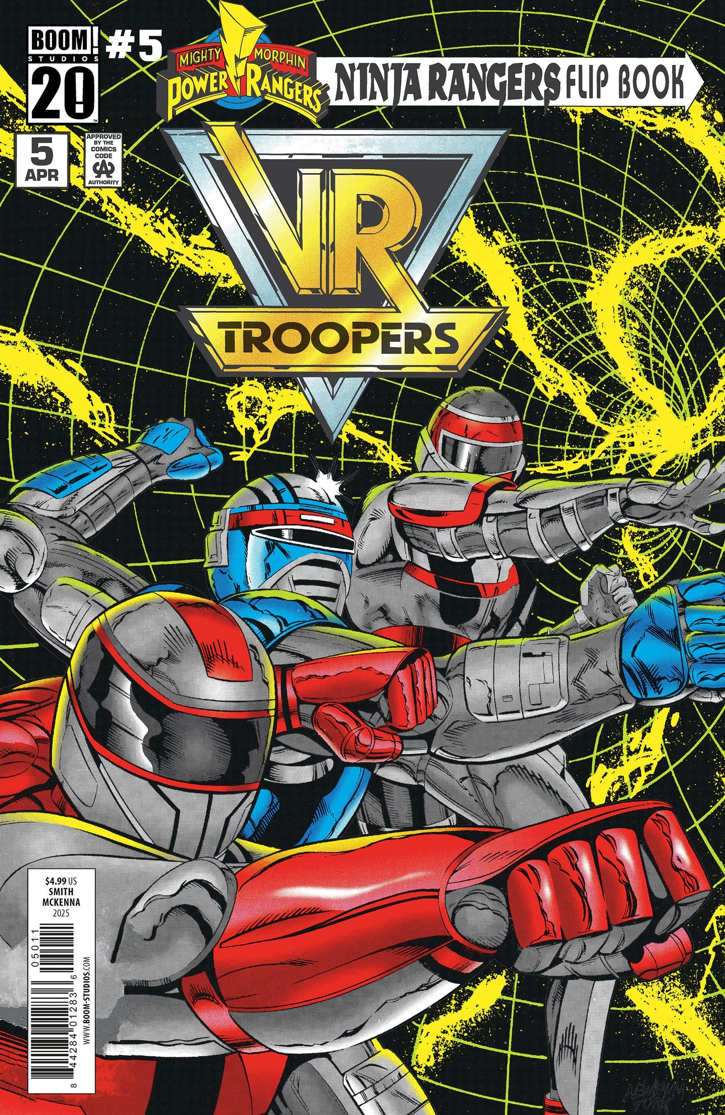 VR Troopers/Power Rangers Flipbook Facsimile Edition #5 A Main (Dressed, Smith & McKenna) Boom Entertainment