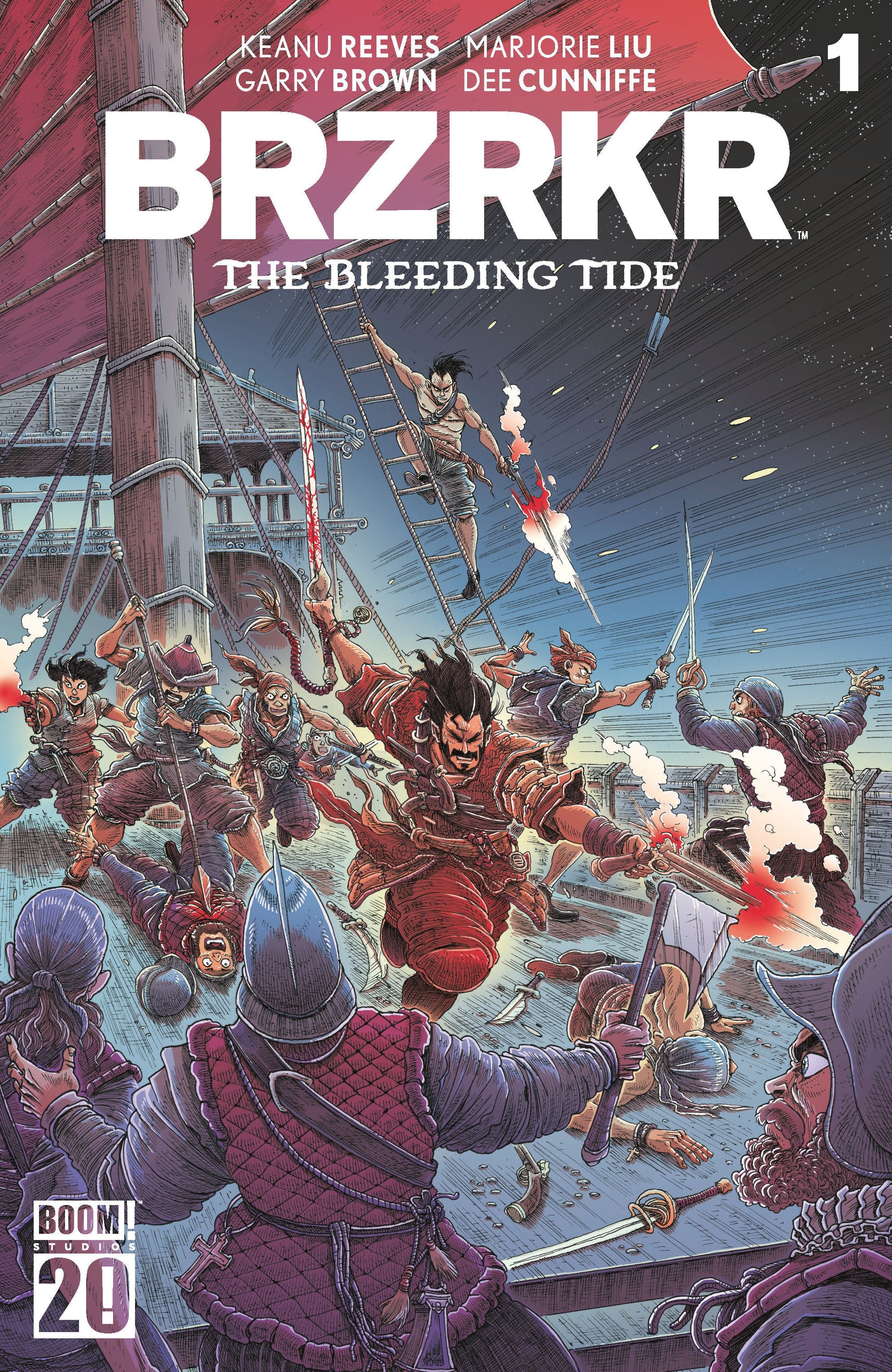 BRZRKR: The Bleeding Tide #1 K FOC Reveal Variant (Dressed, Stokoe) Boom Entertainment