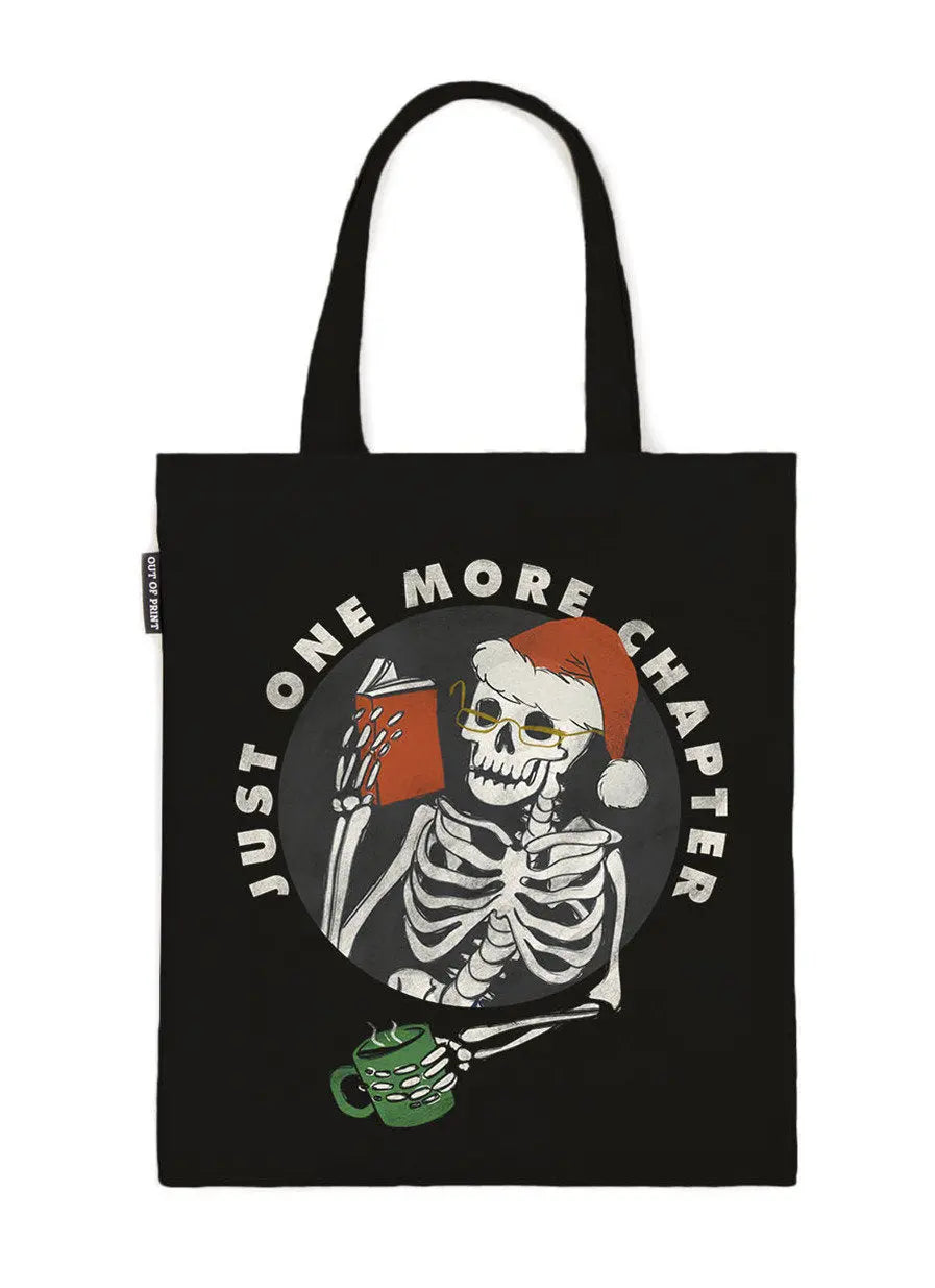 Just One More Chapter Holiday Tote Bag Out of Print