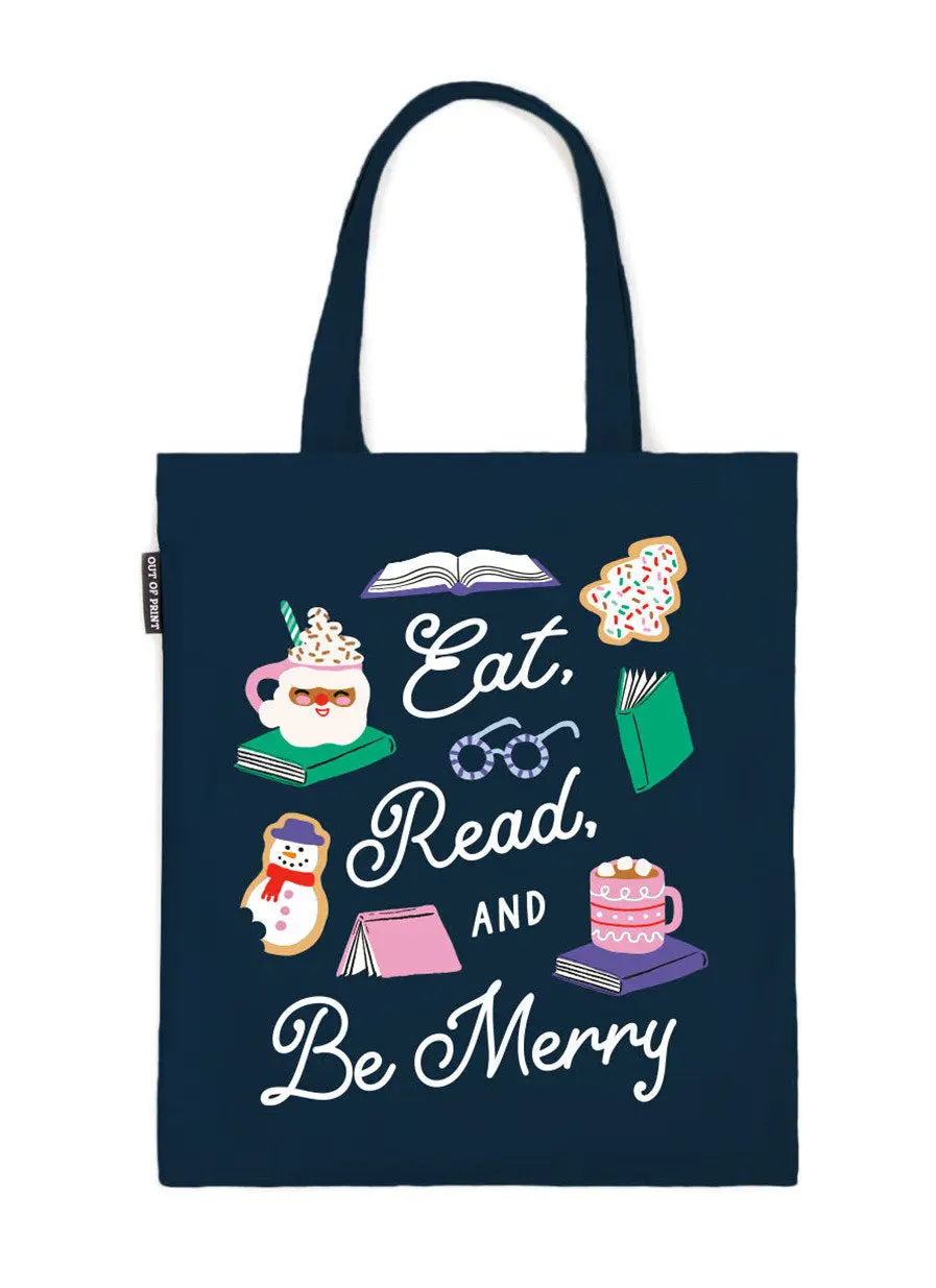 Eat, Read, & Be Merry Tote Bag Out of Print