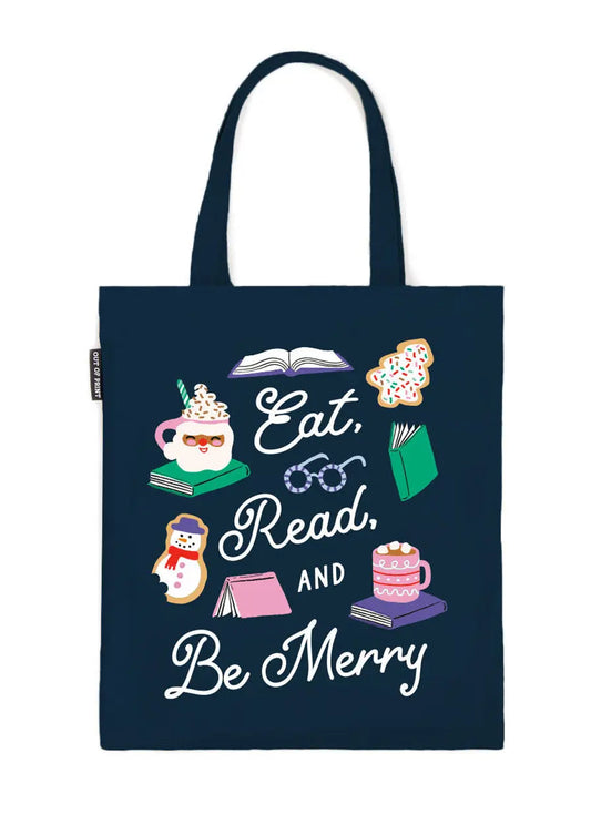Eat, Read, & Be Merry Tote Bag Out of Print