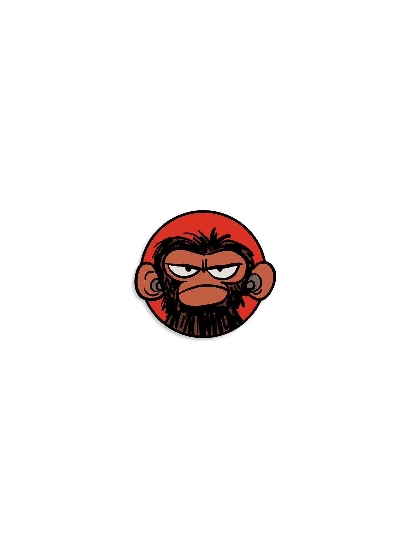 Grumpy Monkey Enamel Pin Out of Print