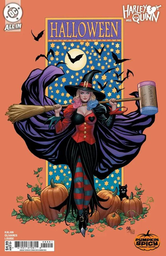 HARLEY QUINN #55 CVR E FRANK CHO PUMPKIN SPICY CARD STOCK VAR DC Comics