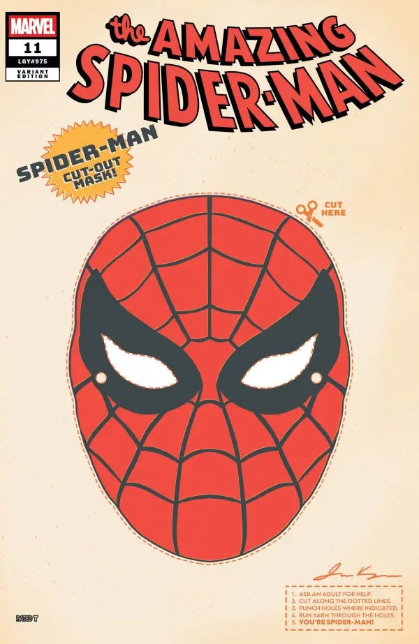 AMAZING SPIDER-MAN #11 RETRO HALLOWEEN MASK VARIANT Marvel
